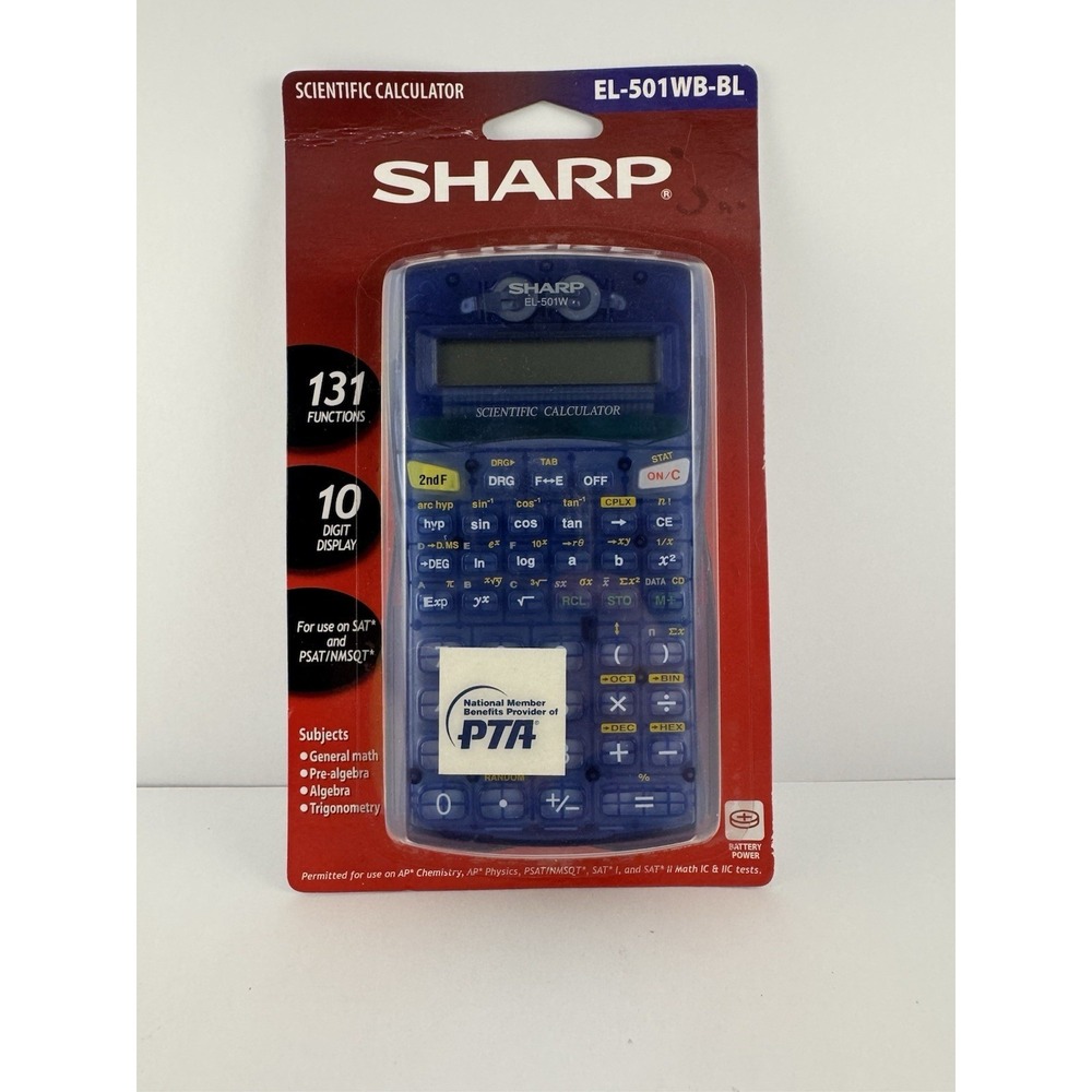 Sharp EL-501WB-BL Scientific Calculator NEW in package‎